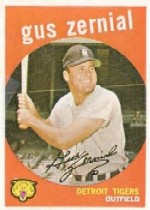 1959 Topps Baseball Cards      409     Gus Zernial
